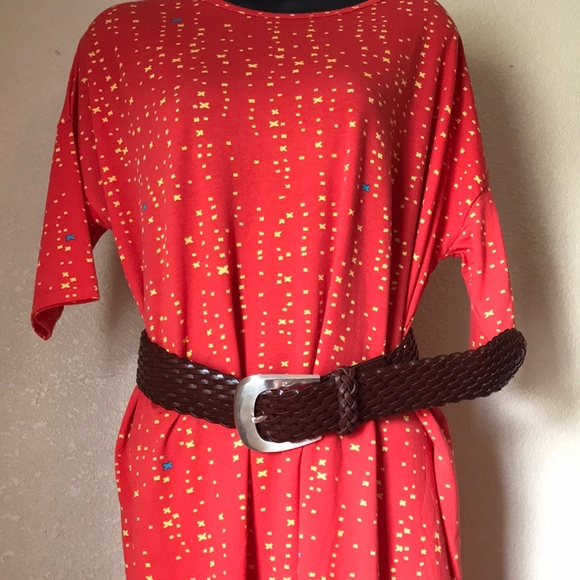 MK Leather Weave Belt - Picture 1 of 7